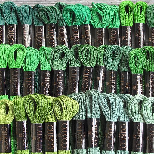 Lecien - Cosmo Floss: Greens - 120 - gatherhereonline.sbs