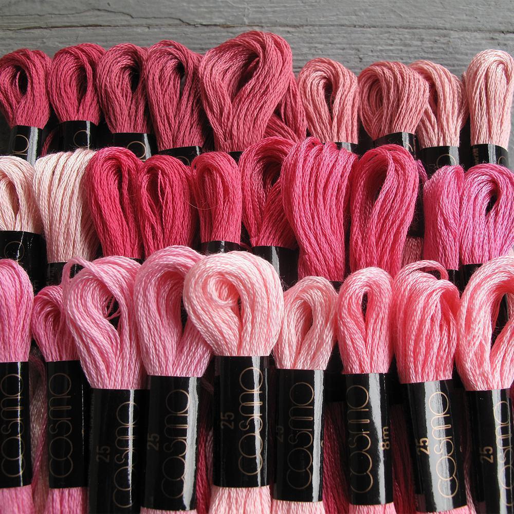 Lecien - Cosmo Floss: Pinks - 2114 - gatherhereonline.sbs