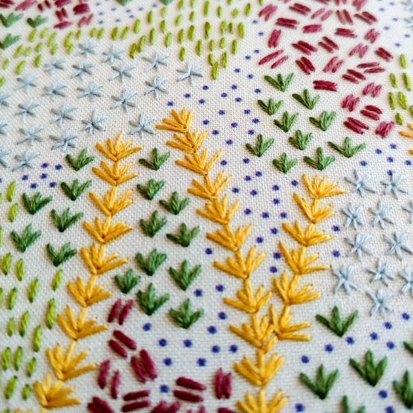 CozyBlue - Evening Walk embroidery kit - Default - gatherhereonline.sbs