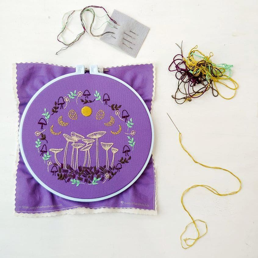 CozyBlue - Fairy Ring embroidery kit - Default - gatherhereonline.sbs