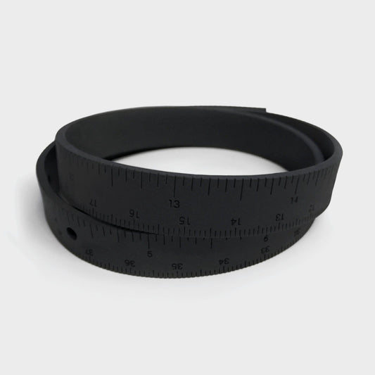 Crossover Industries - Rubber Wrist Ruler Black - - gatherhereonline.sbs