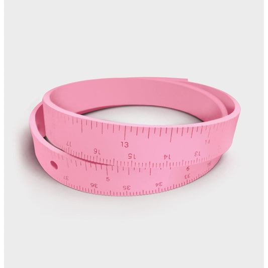 Crossover Industries - Rubber Wrist Ruler Pink - - gatherhereonline.sbs
