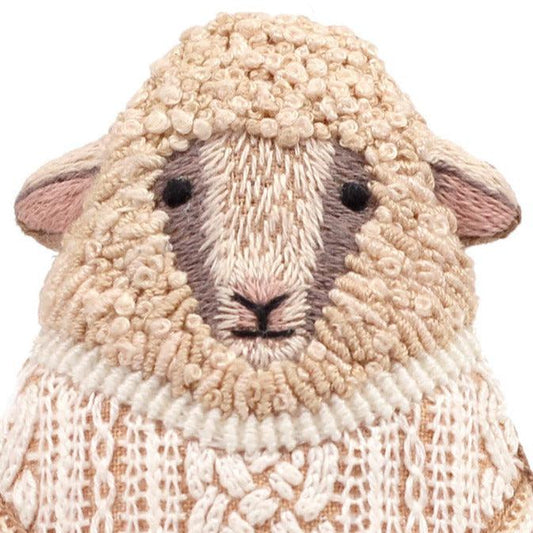 Kiriki Press-Sheep DIY Embroidery Kit-embroidery kit-gather here online