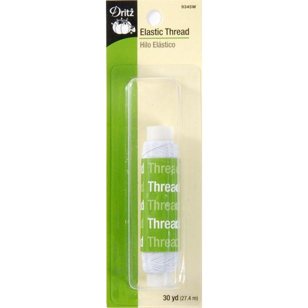 Dritz - Elastic Thread - White - - gatherhereonline.sbs