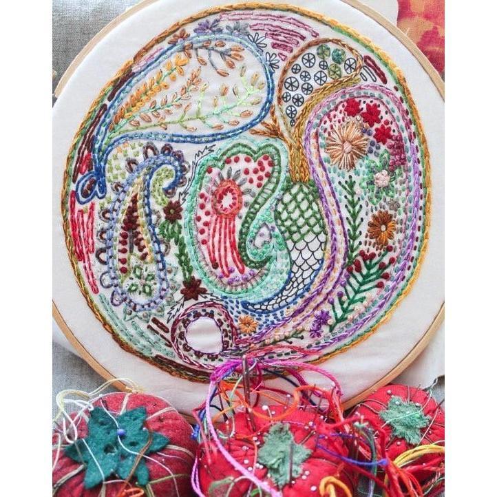 Dropcloth - Paisley Embroidery Sampler - Default - gatherhereonline.sbs