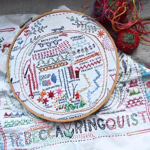 Dropcloth - Original DropCloth Embroidery Sampler - Default - gatherhereonline.sbs