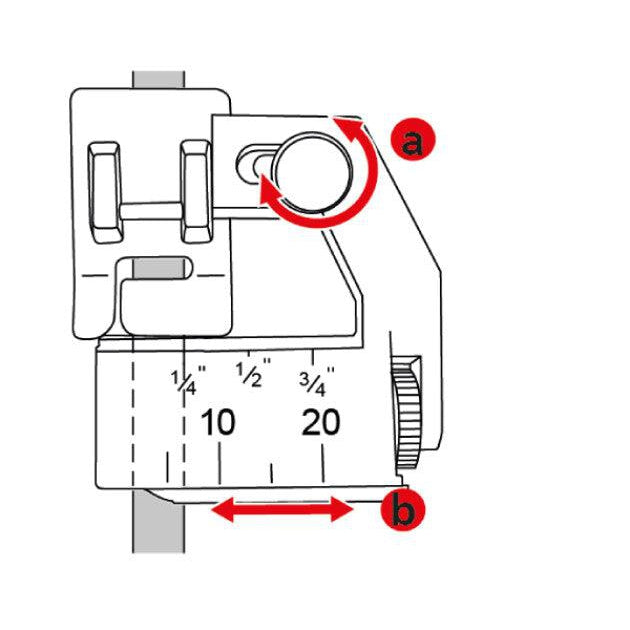 Bernette-b05/sew&go 1 Adjustable Binder attachment-sewing machine feet-gather here online
