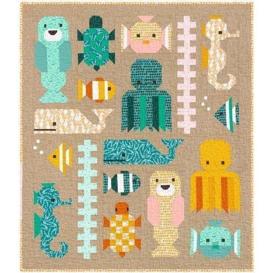 Elizabeth Hartman - Awesome Ocean Quilt Pattern - Default - gatherhereonline.sbs