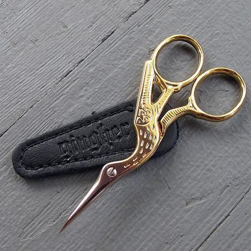 Gingher - 3.5" Stork Embroidery Scissors - Default - gatherhereonline.sbs