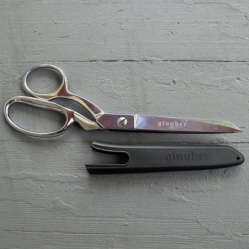 Gingher - 8" Bent Knife Edge Left Handed Dressmaker's Shears - Default - gatherhereonline.sbs