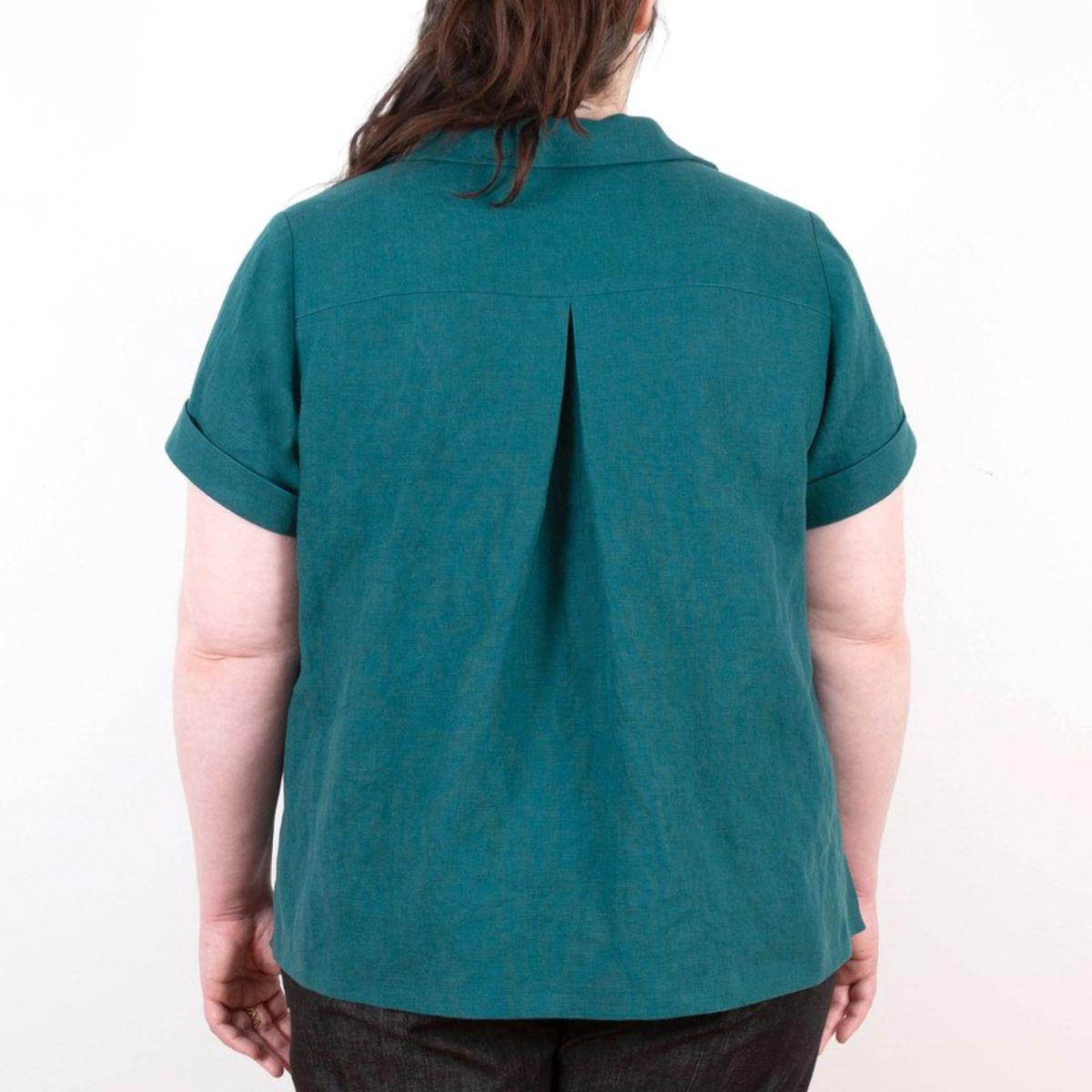 Grainline Studio-Augusta Shirt and Dress-sewing pattern-gather here online