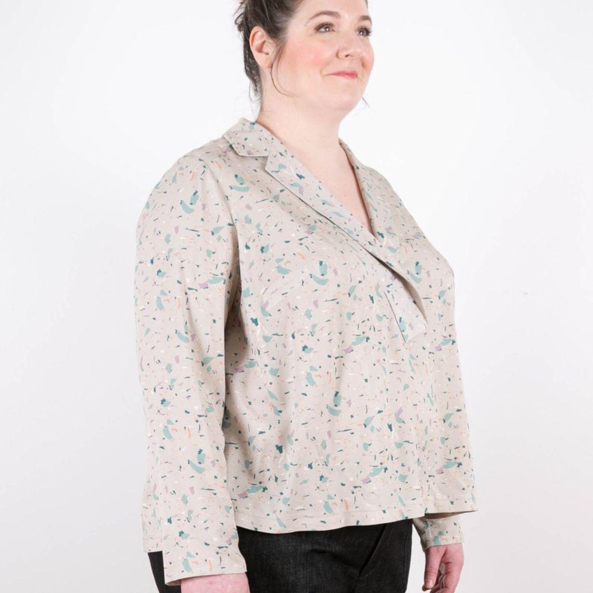 Grainline Studio-Augusta Shirt and Dress-sewing pattern-gather here online