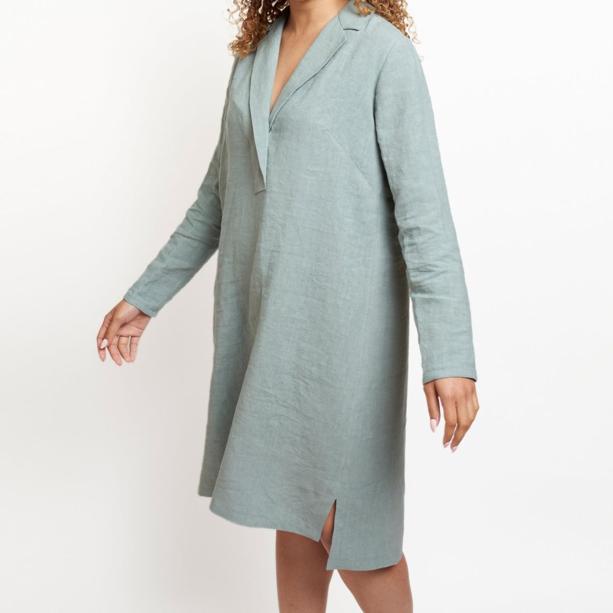 Grainline Studio-Augusta Shirt and Dress-sewing pattern-gather here online