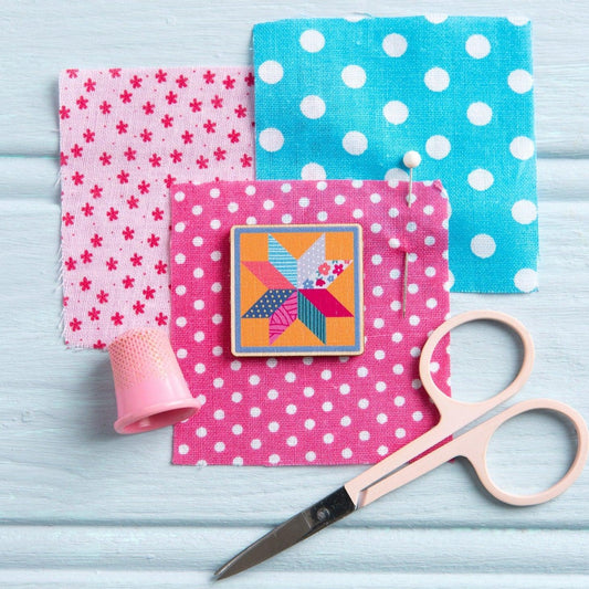 Hawthorn Handmade-Quilt Block Magnetic Needle Minder-notion-gather here online