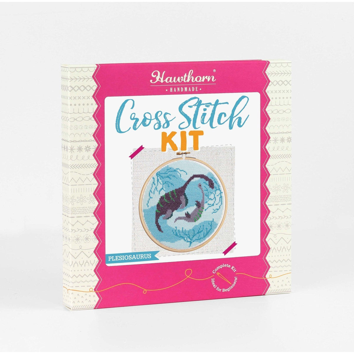 Hawthorn Handmade-Plesiosaurus Cross Stitch Kit-xstitch kit-gather here online
