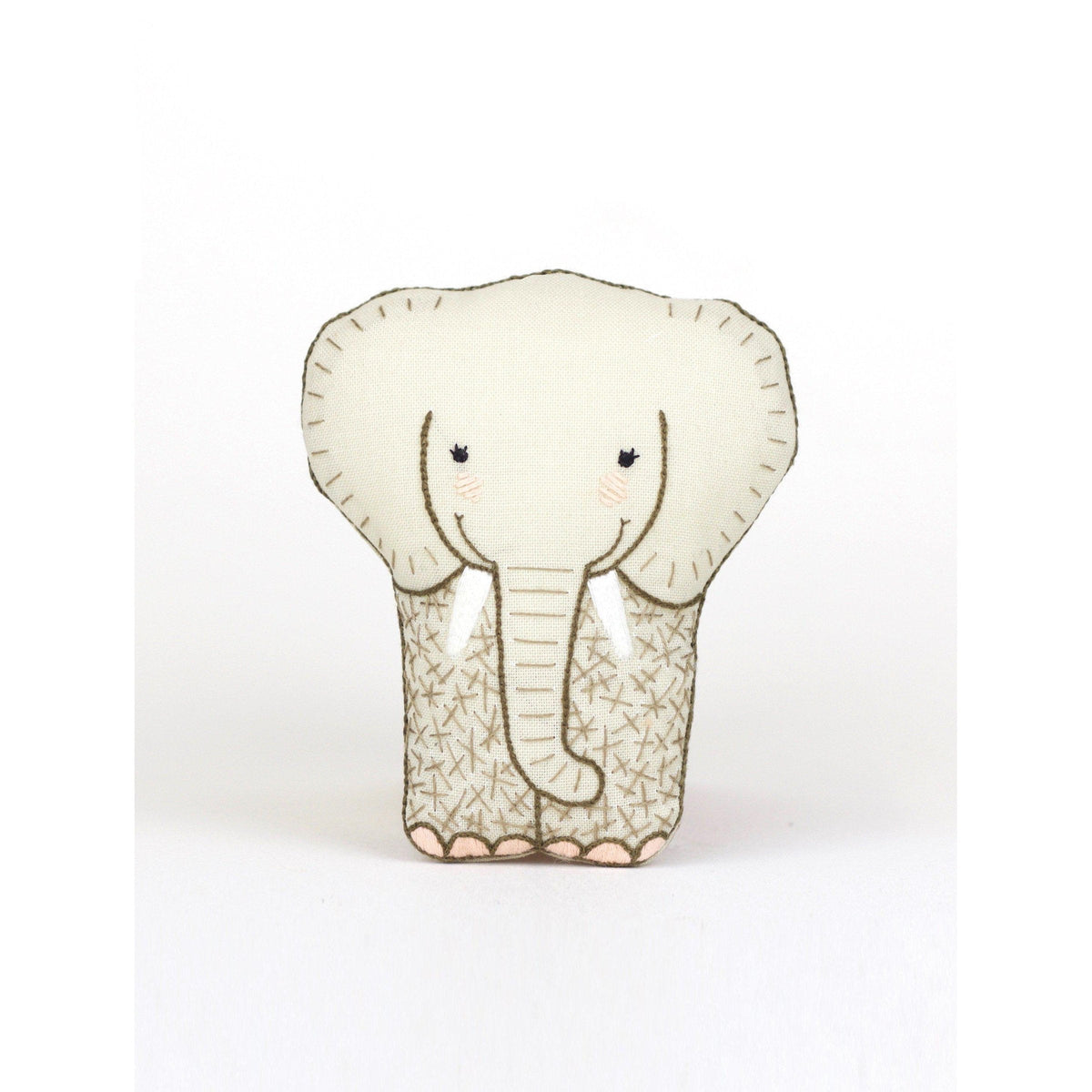 Kiriki Press - Starter Embroidery Kit - Elephant - gatherhereonline.sbs