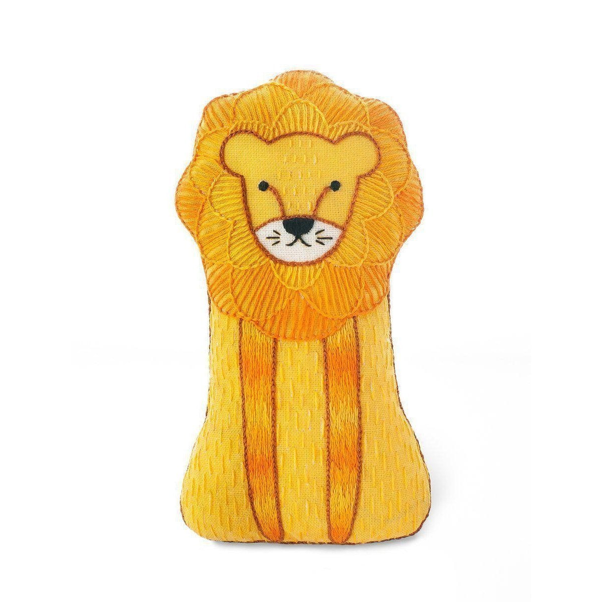 Kiriki Press - Starter Embroidery Kit - Lion - gatherhereonline.sbs