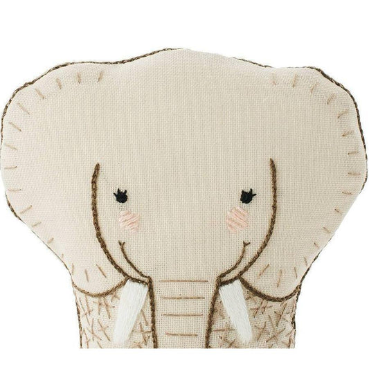 Kiriki Press - Elephant DIY Embroidery Kit - Default - gatherhereonline.sbs