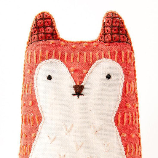 Kiriki Press - Fox DIY Embroidery Kit - Default - gatherhereonline.sbs
