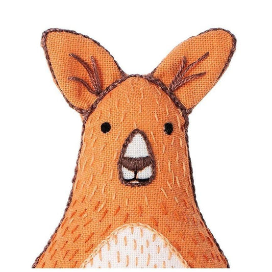 Kiriki Press-Kangaroo DIY Embroidery Kit-embroidery/xstitch kit-gather here online