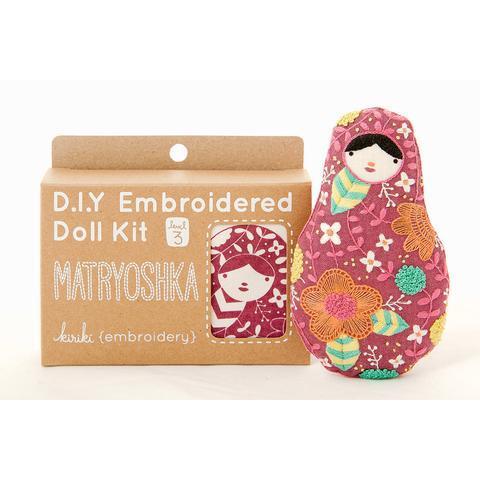 Kiriki Press - Matryoshka DIY Embroidery Kit - Default - gatherhereonline.sbs