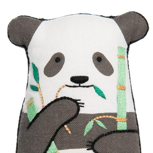 Kiriki Press - Panda DIY Embroidery Kit - Default - gatherhereonline.sbs