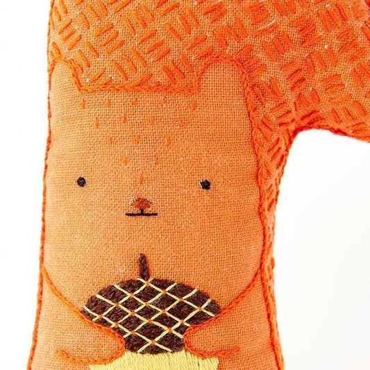 Kiriki Press - Squirrel DIY Embroidery Kit - Default - gatherhereonline.sbs