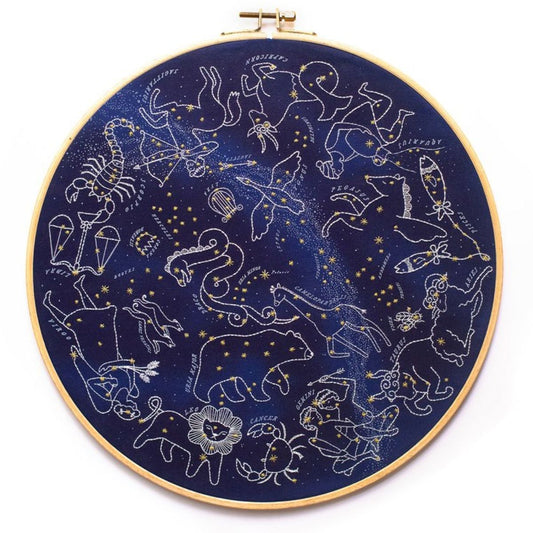 Kiriki Press-Star Map Embroidery Kit-embroidery kit-gather here online