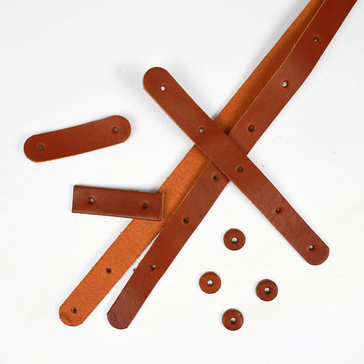 Klum House Workshop-Naito Bucket Bag Leather + Hardware Kit - Chestnut Leather-sewing kit-gather here online