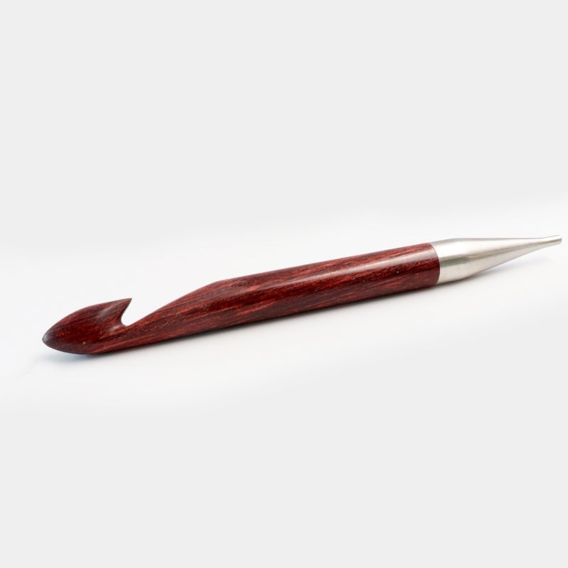 Knitter's Pride-Dreamz 6" Interchangeable Tunisian Crochet Hooks-crochet hooks-12mm Burgundy Rose-gather here online