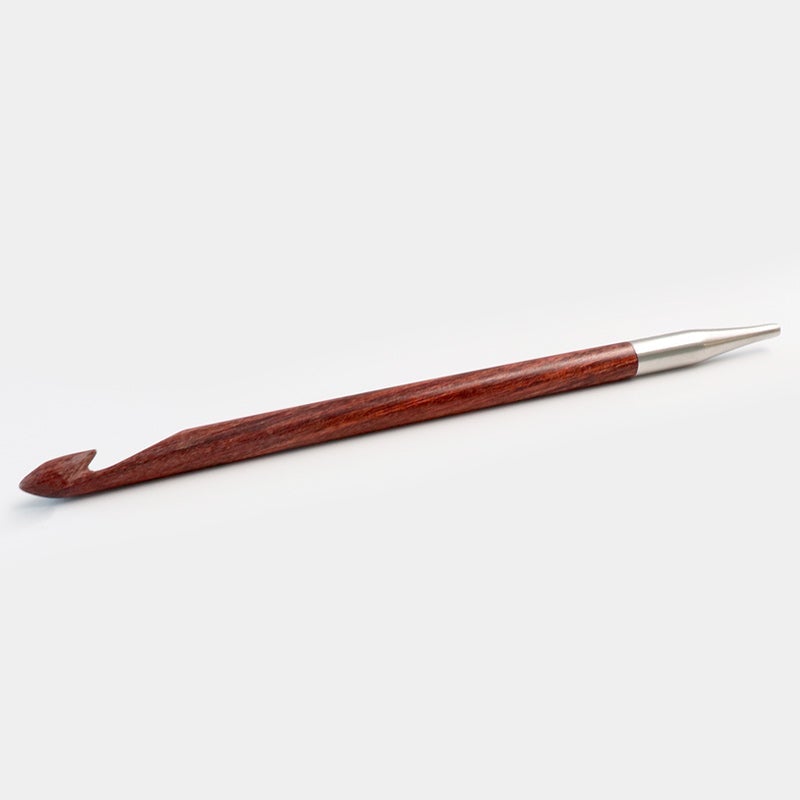 Knitter's Pride-Dreamz 6" Interchangeable Tunisian Crochet Hooks-crochet hooks-7mm Burgundy Rose-gather here online