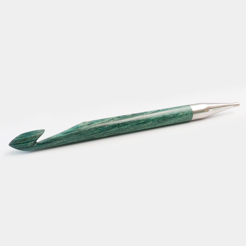 Knitter's Pride-Dreamz 6" Interchangeable Tunisian Crochet Hooks-crochet hooks-N/15 (10mm) Aquamarine-gather here online