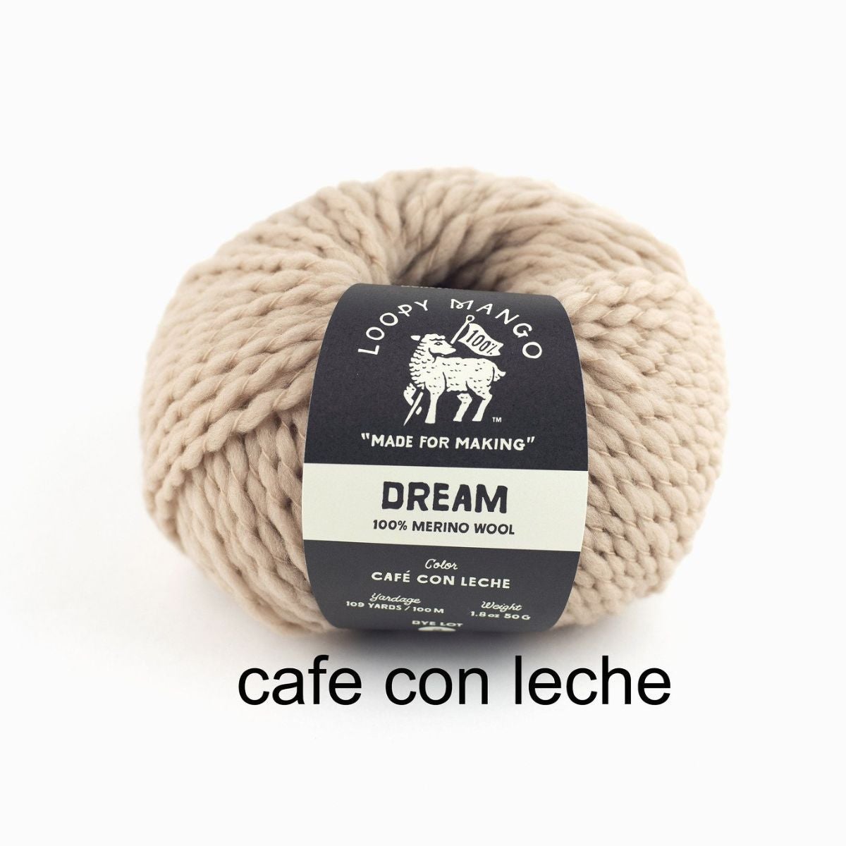 Loopy Mango-Dream-yarn-Cafe con Leche-gather here online