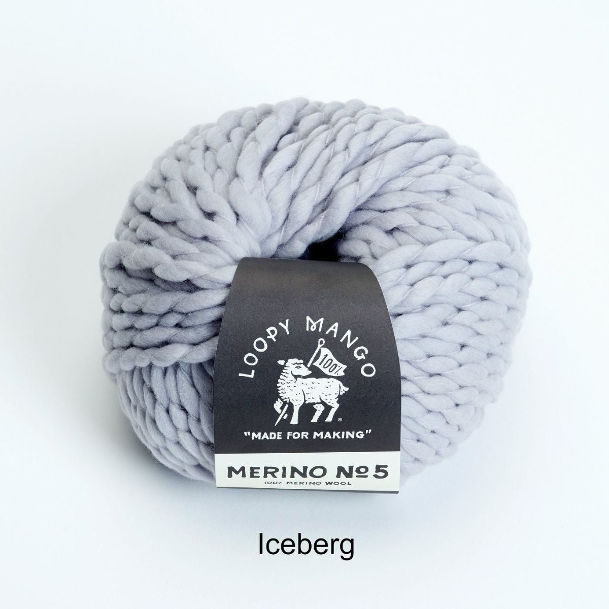 Loopy Mango-Merino No. 5-yarn-Iceberg-gather here online