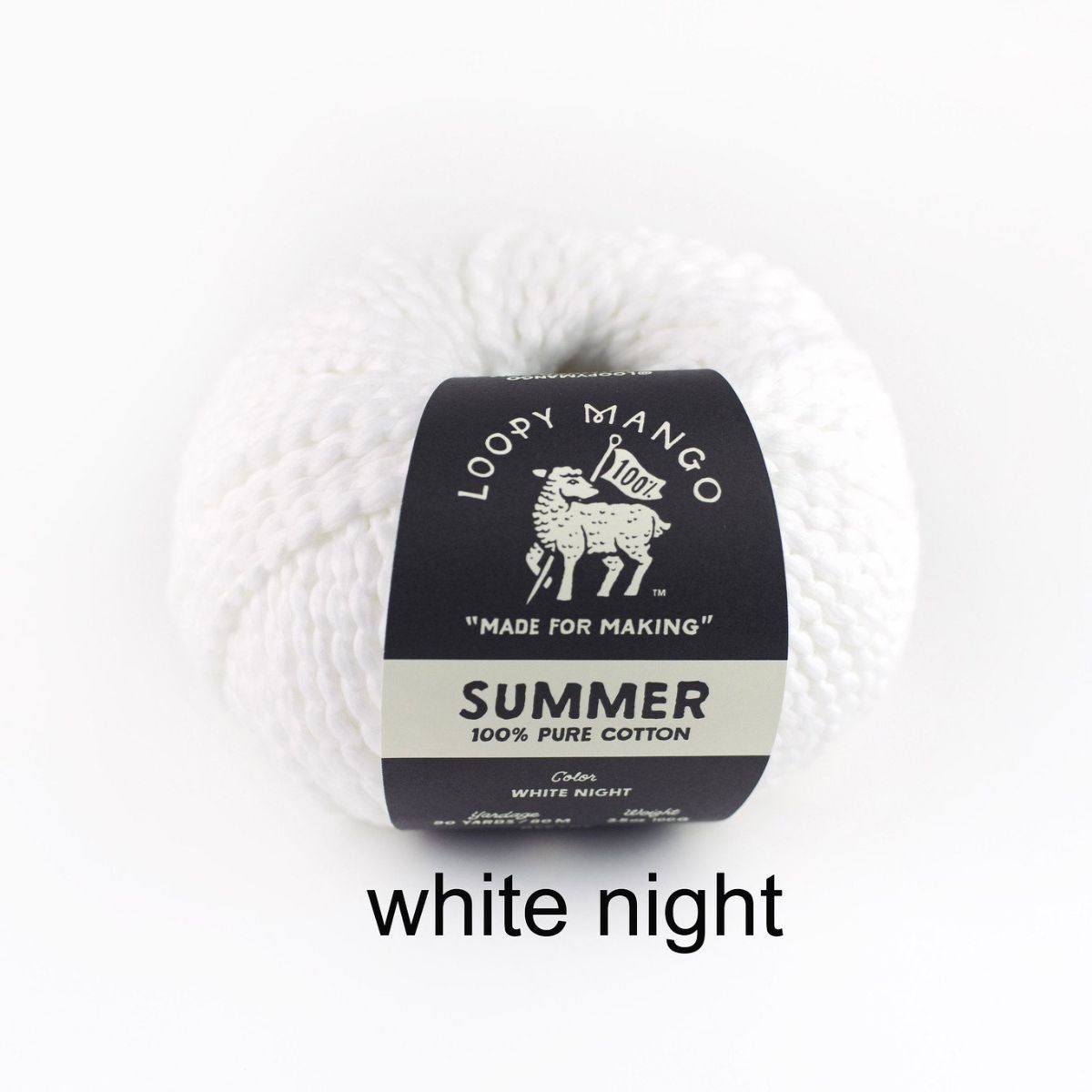 Loopy Mango-Summer-yarn-White Night-gather here online