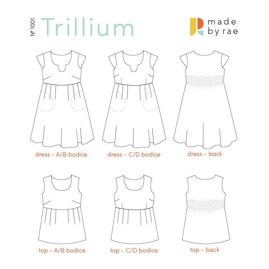 Made by rae-Trillium Dress Pattern-sewing pattern-gather here online