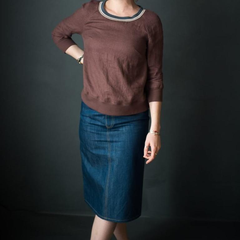 Merchant & Mills-Clementine Denim Skirt Pattern-sewing pattern-Default-gather here online