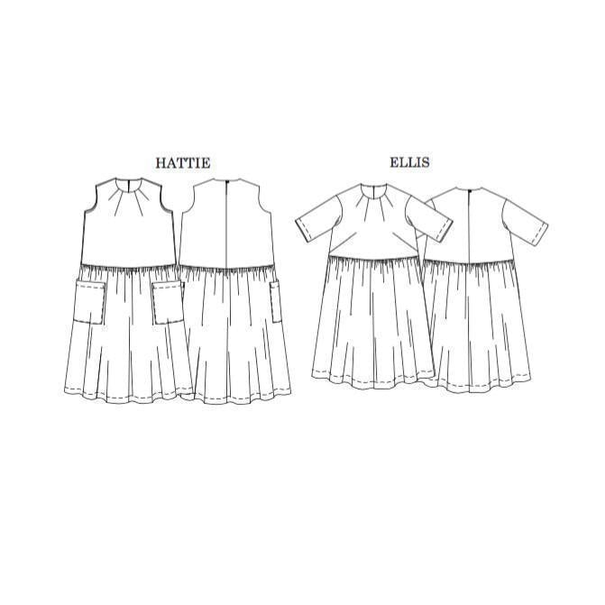 Merchant & Mills - Ellis & Hattie Dress pattern - Default - gatherhereonline.sbs