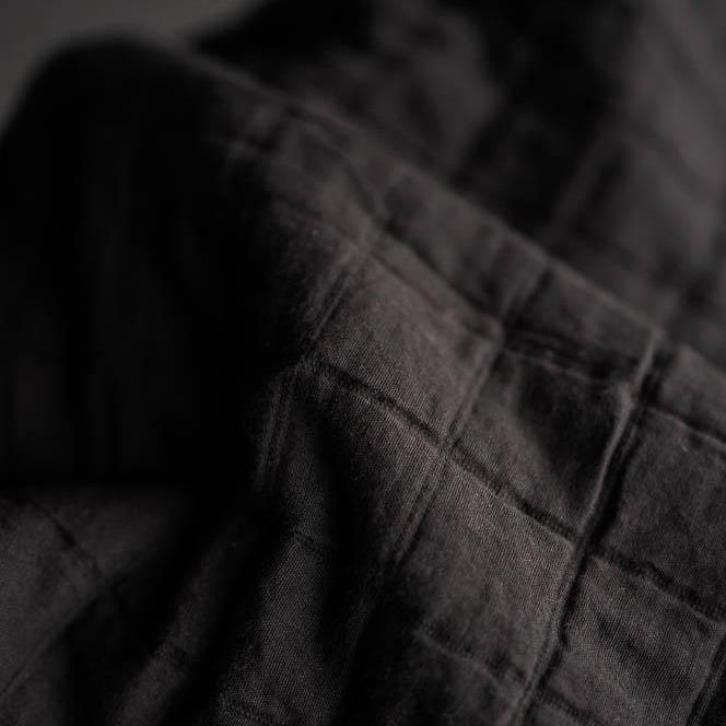 Merchant & Mills - Jacquard Square Cotton, Lunar Black - - gatherhereonline.sbs