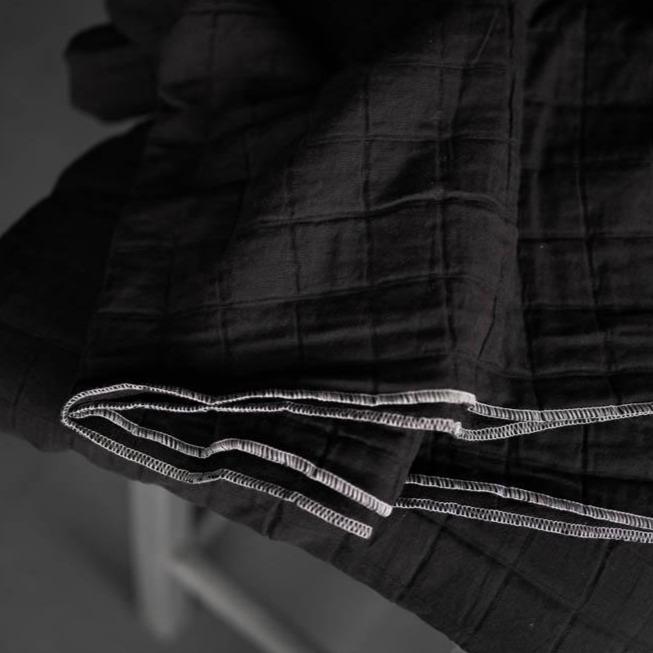 Merchant & Mills - Jacquard Square Cotton, Lunar Black - - gatherhereonline.sbs
