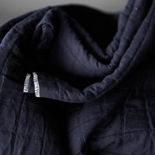 Merchant & Mills - Jacquard Square Cotton, Quink Indigo Blue - - gatherhereonline.sbs