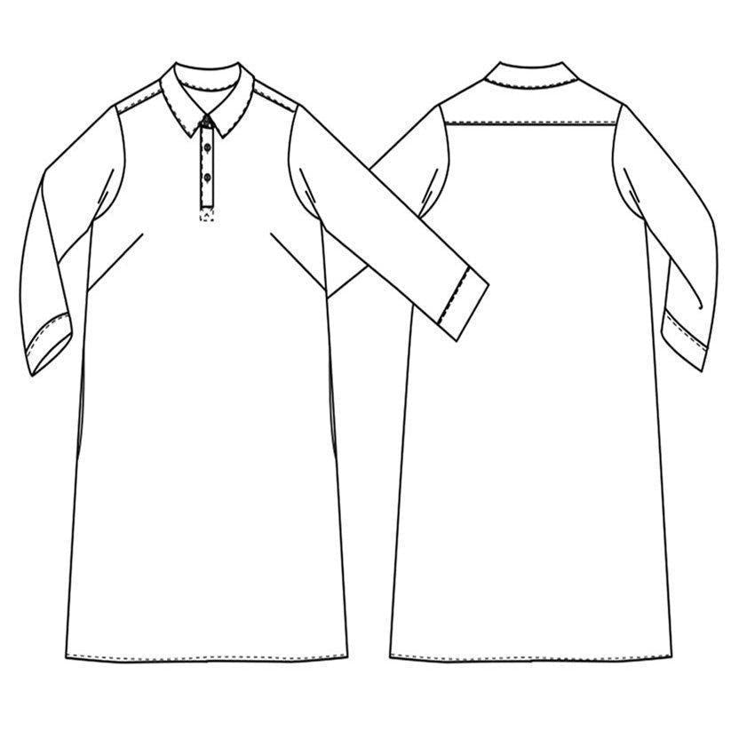 Merchant & Mills - Rugby Dress pattern - Default - gatherhereonline.sbs