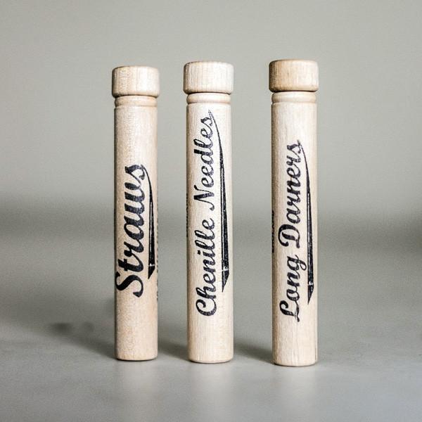 Merchant & Mills - Straw (Milliner's) Needles & Wooden Case - Default - gatherhereonline.sbs
