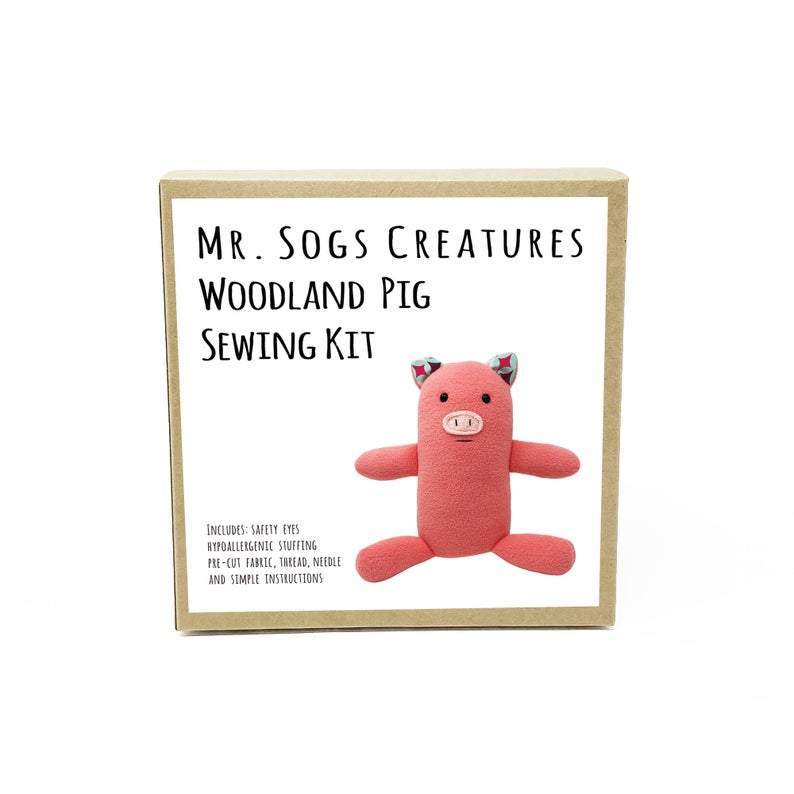 Mr. Sogs Creatures-Woodland Creature Sewing Kit - Pig-sewing kit-gather here online