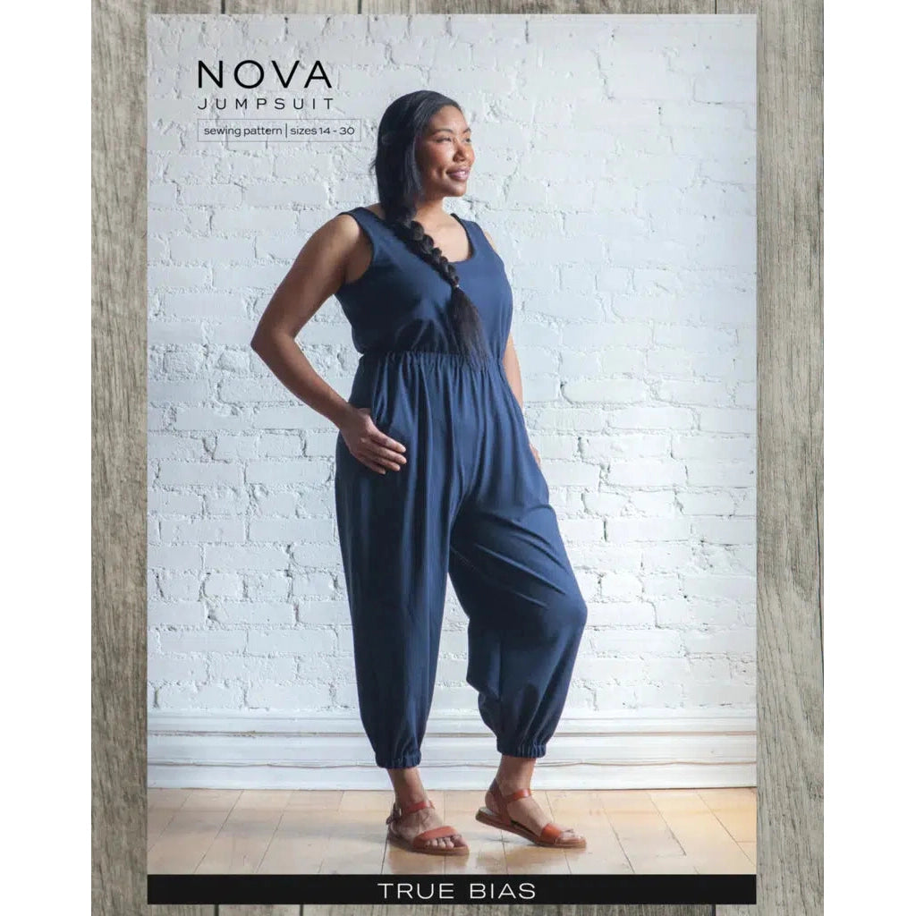 True Bias-Nova Jumpsuit Pattern-sewing pattern-14-30-gather here online