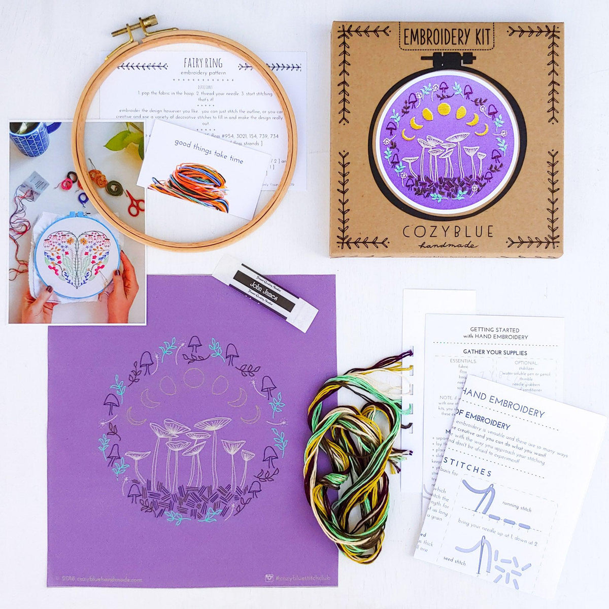 CozyBlue - Sea Captain Embroidery Kit - Default - gatherhereonline.sbs