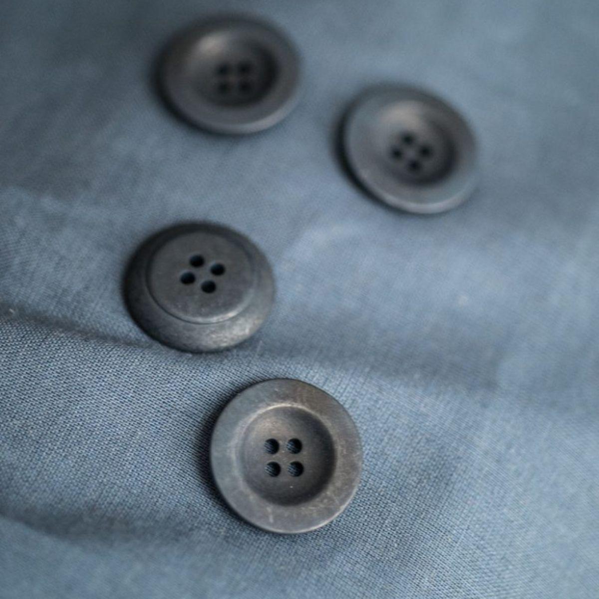Merchant & Mills-Corozo Buttons 22mm (Each)-button-Navy-gather here online