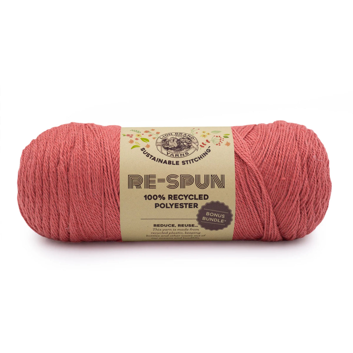 Lion Brand Yarns-Re-Spun Bonus Bundle-yarn-Cranberry-gather here online