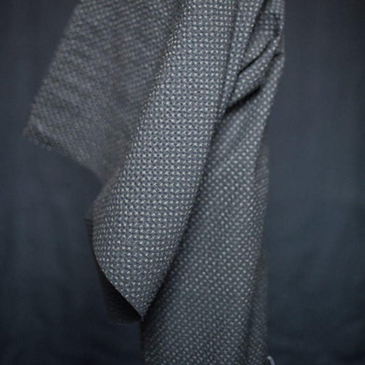 Merchant & Mills-Tottorri Cross Black - Seersucker-fabric-gather here online