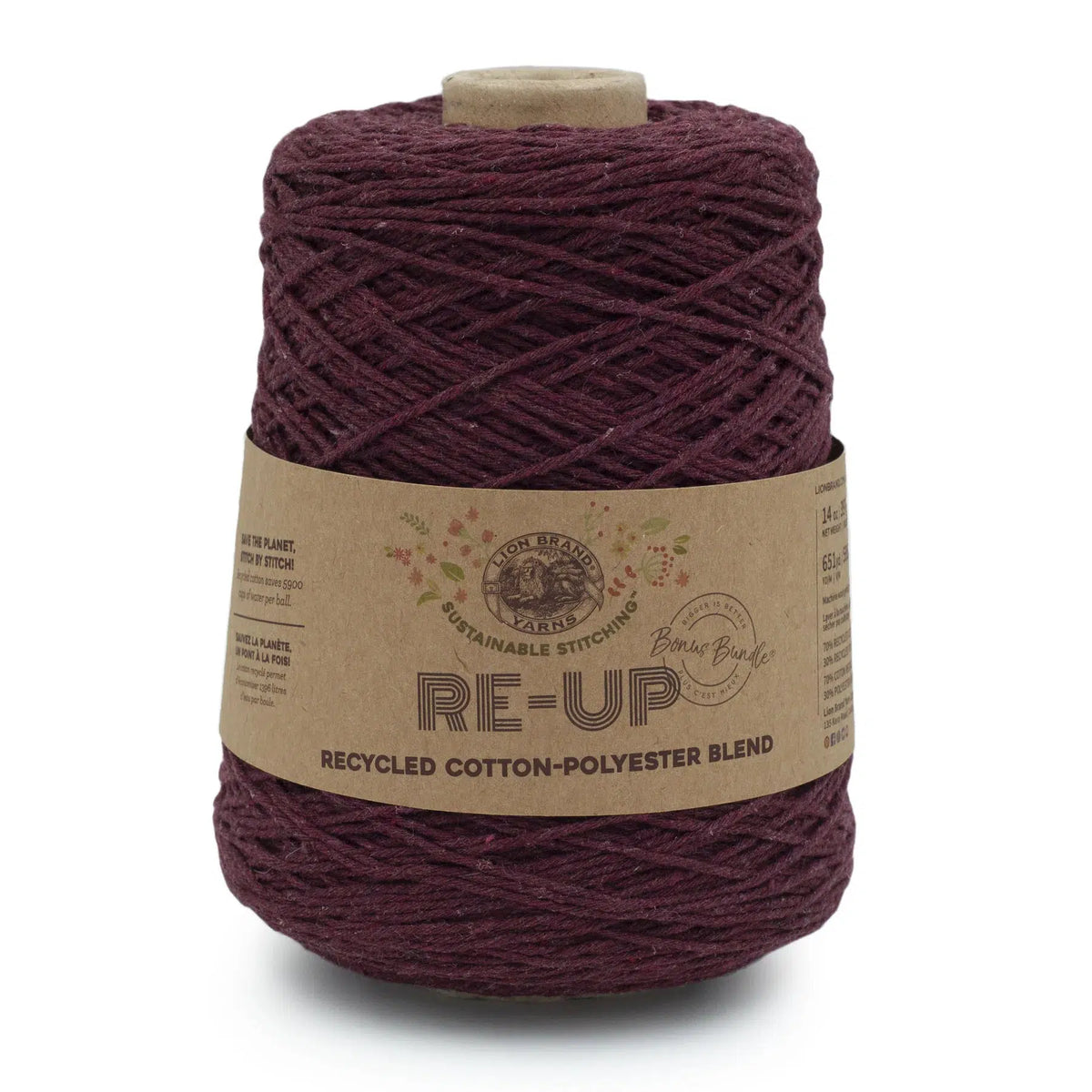 Lion Brand Yarns-Re-Up Bonus Bundle Yarn-yarn-Pomegranate-gather here online
